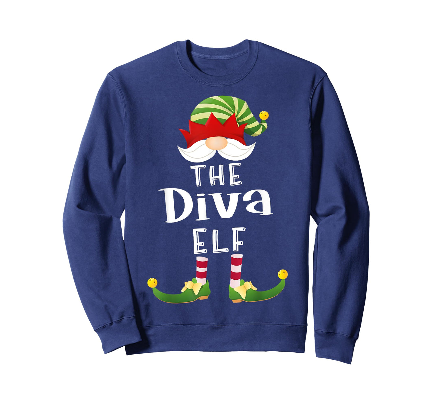 Diva Elf Group Christmas Funny Pajama Party T-Shirt