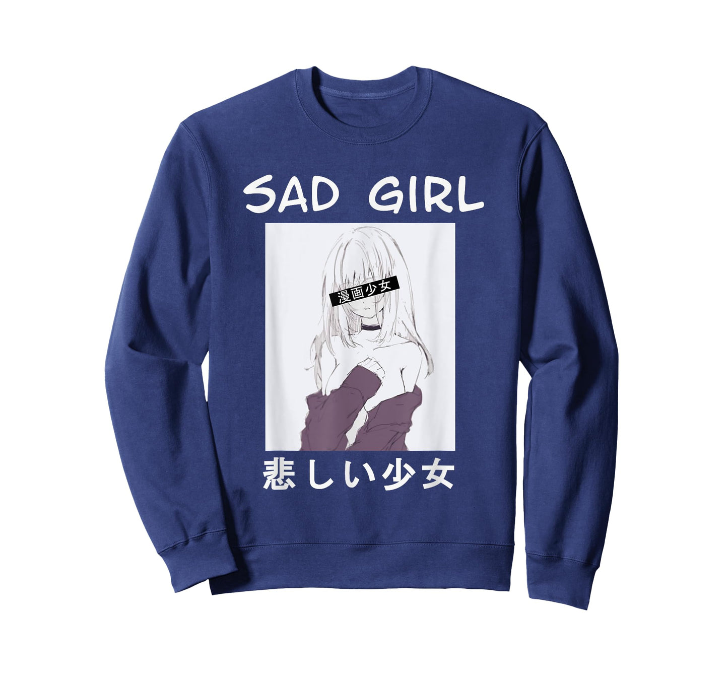 Perfect pretty japanese manga girl sad girl T-Shirt