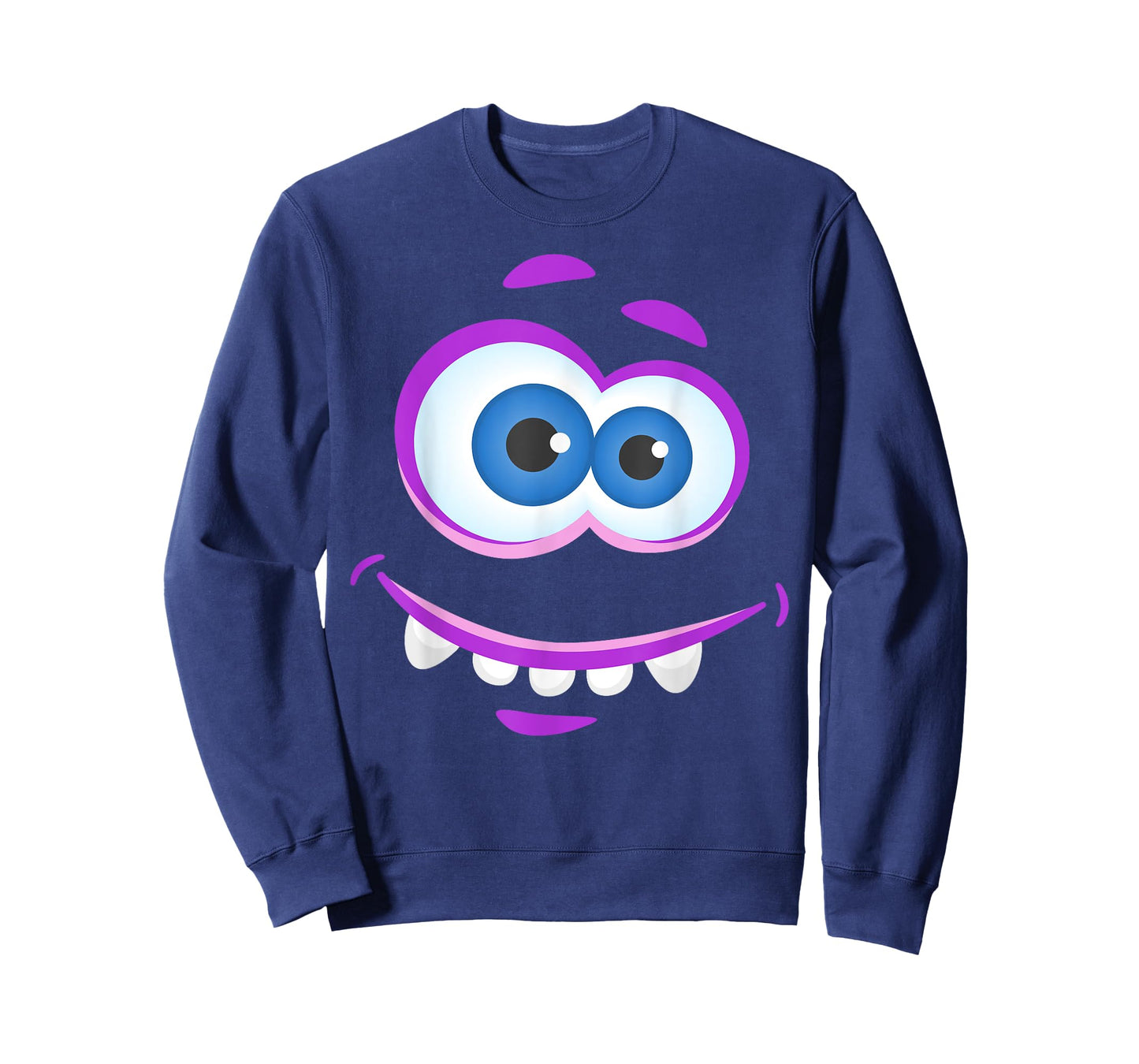 Big Eyes Monster Face Halloween Funny Costume T-Shirt