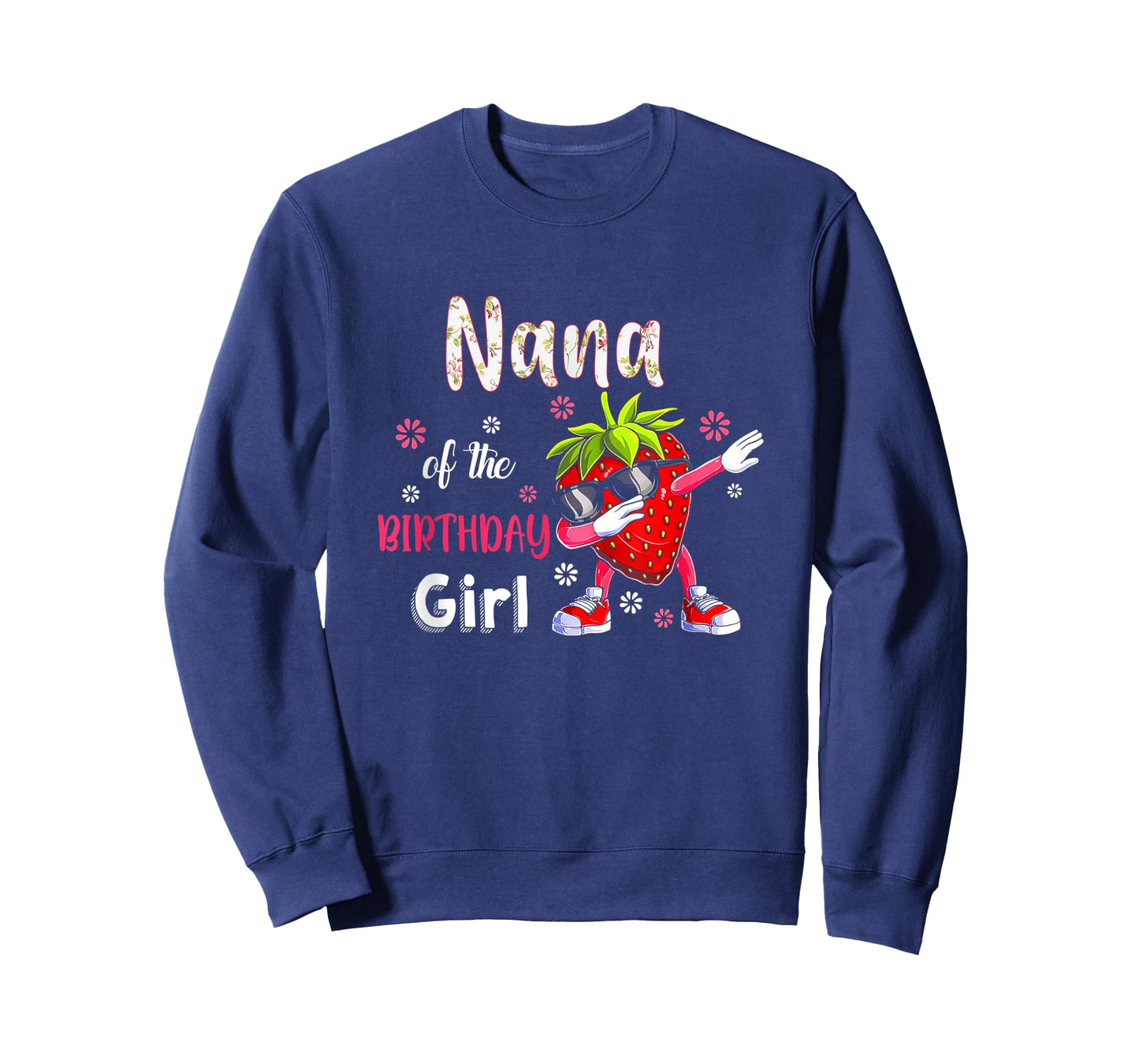 Fruit Lovers Nana of the Birthday Girl Strawberry T-Shirt