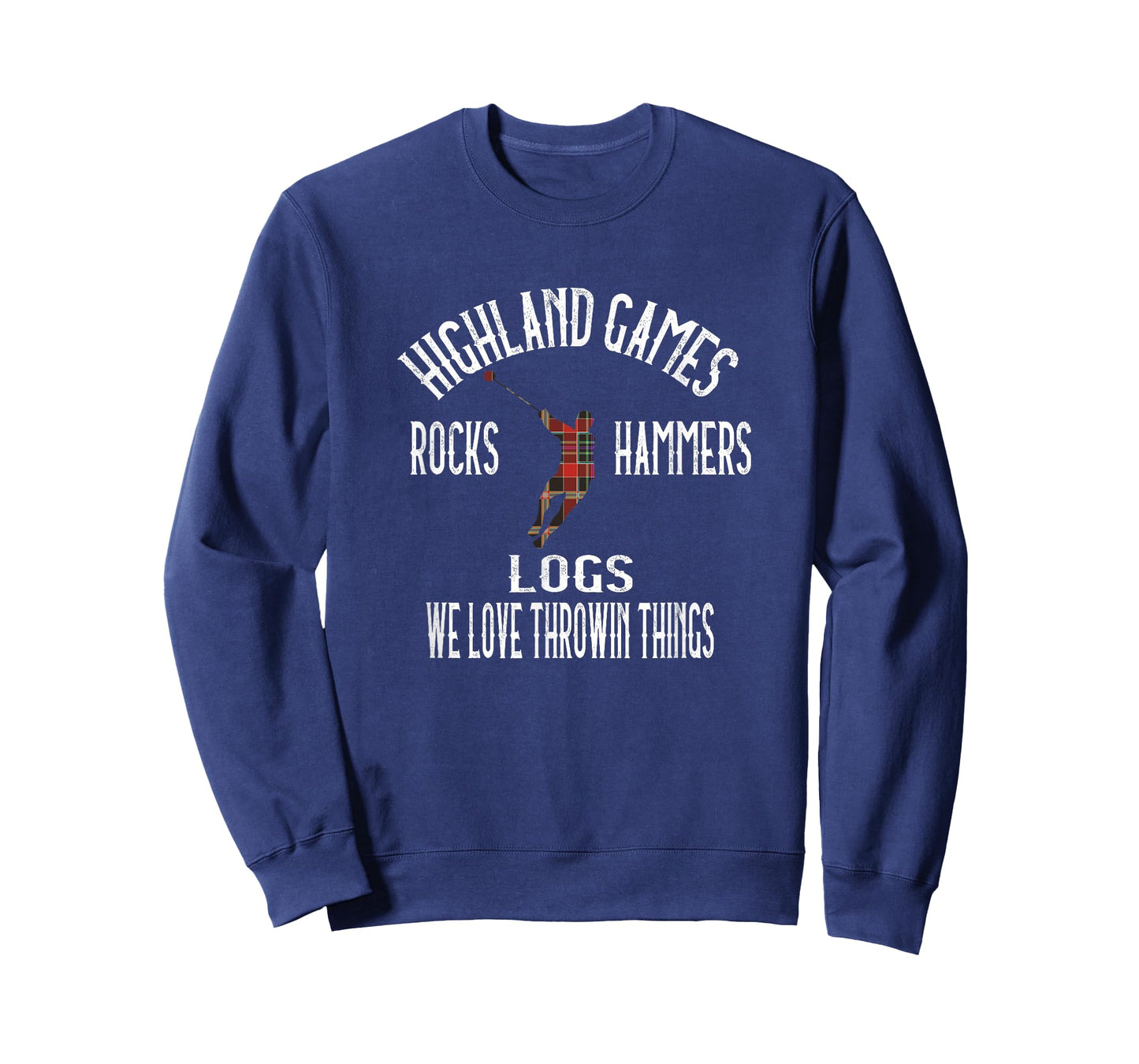 Highland Games Kilts Rocks Hammers Logs Humorous T-Shirt