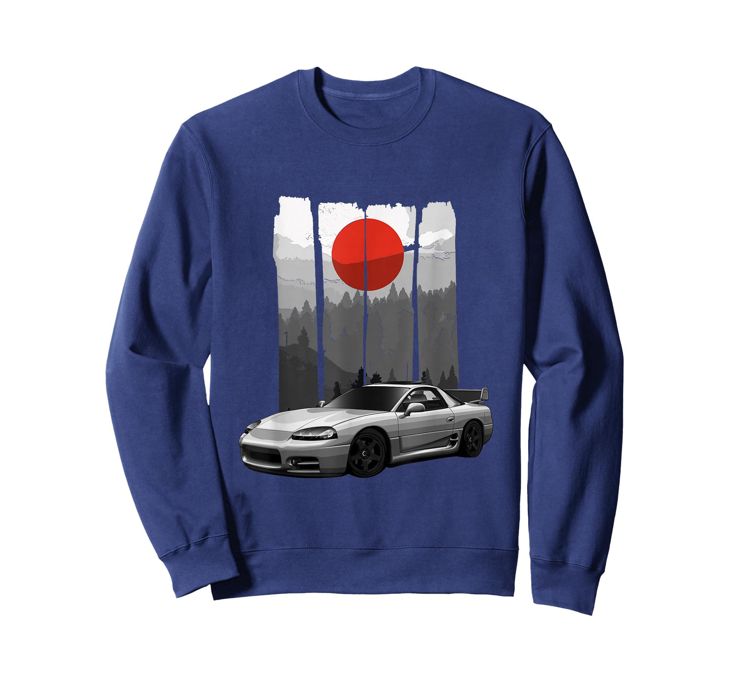 Fast Car and Tuning Stuff JDM 3000GT Car Tuning Japan Rising Sun Drift T-Shirt