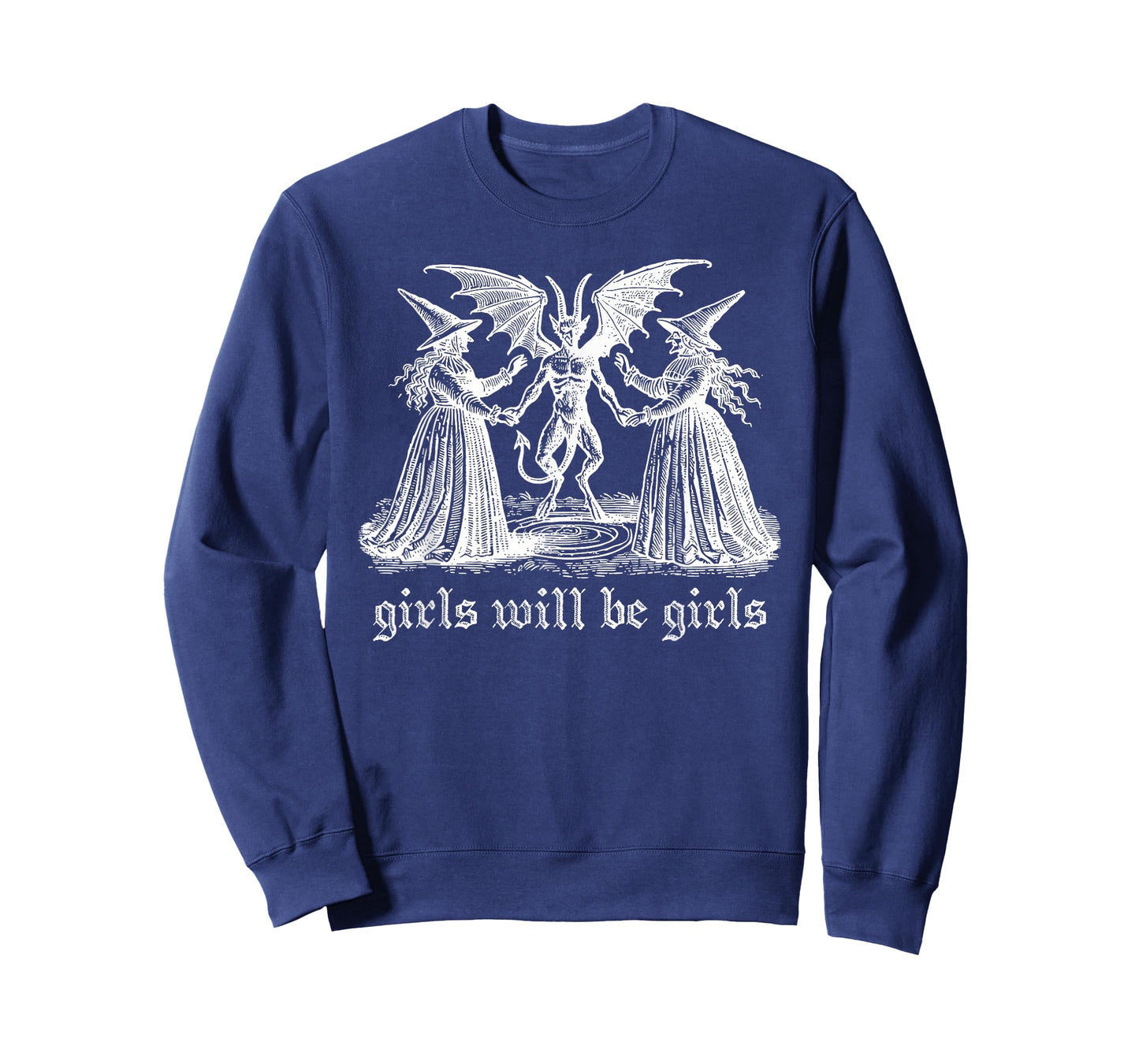 Witch Witches Halloween Girl Will Be Girls Spooky Devil T-Shirt
