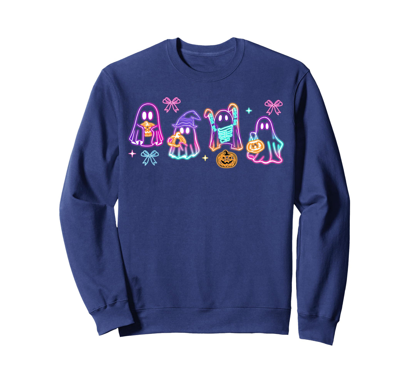 Funny Spooky Season Cute Boo Ghost Glow In Halloween Night T-Shirt