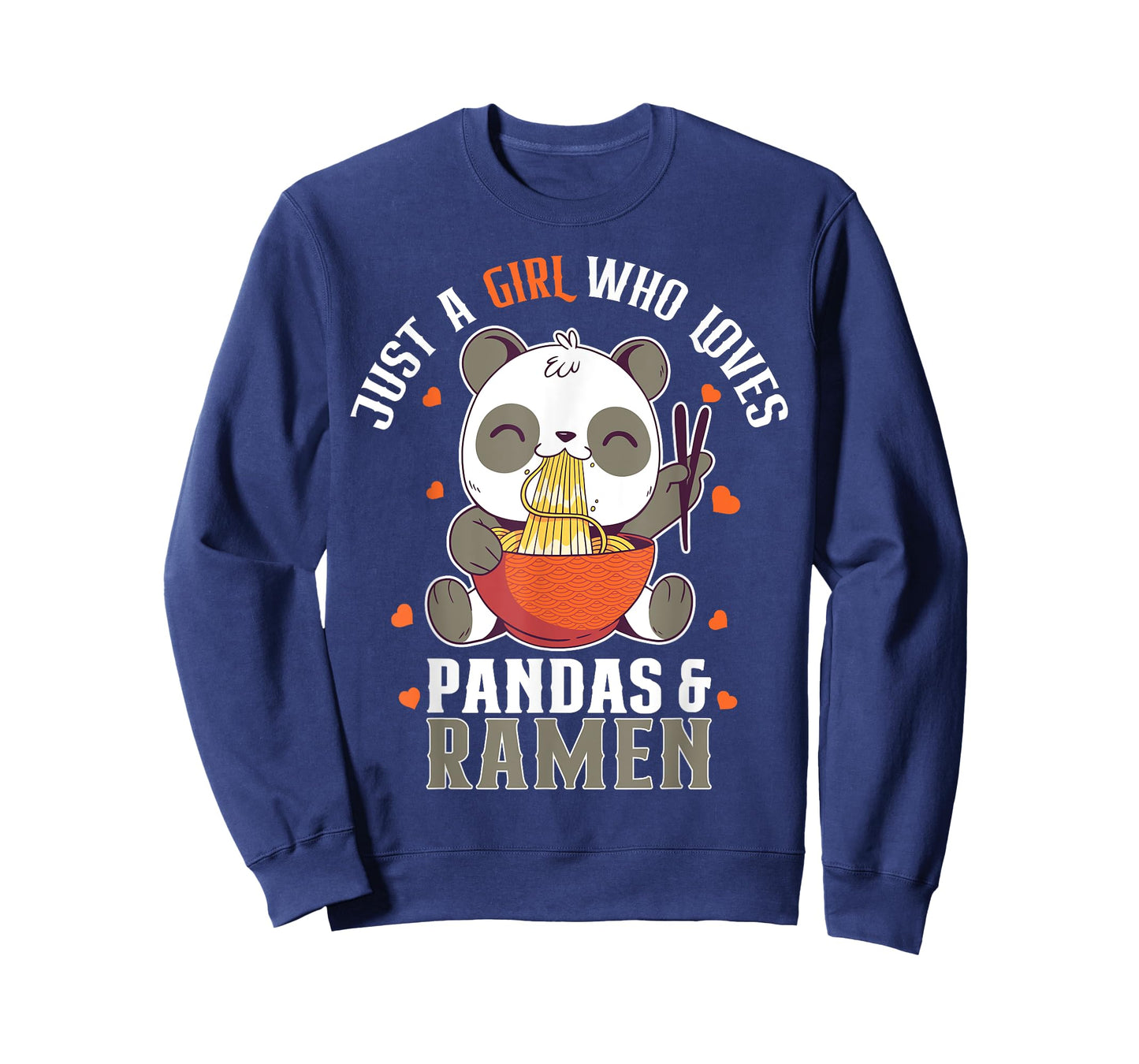 Cute Panda Just A Girl Who Loves Pandas and Ramen T-Shirt