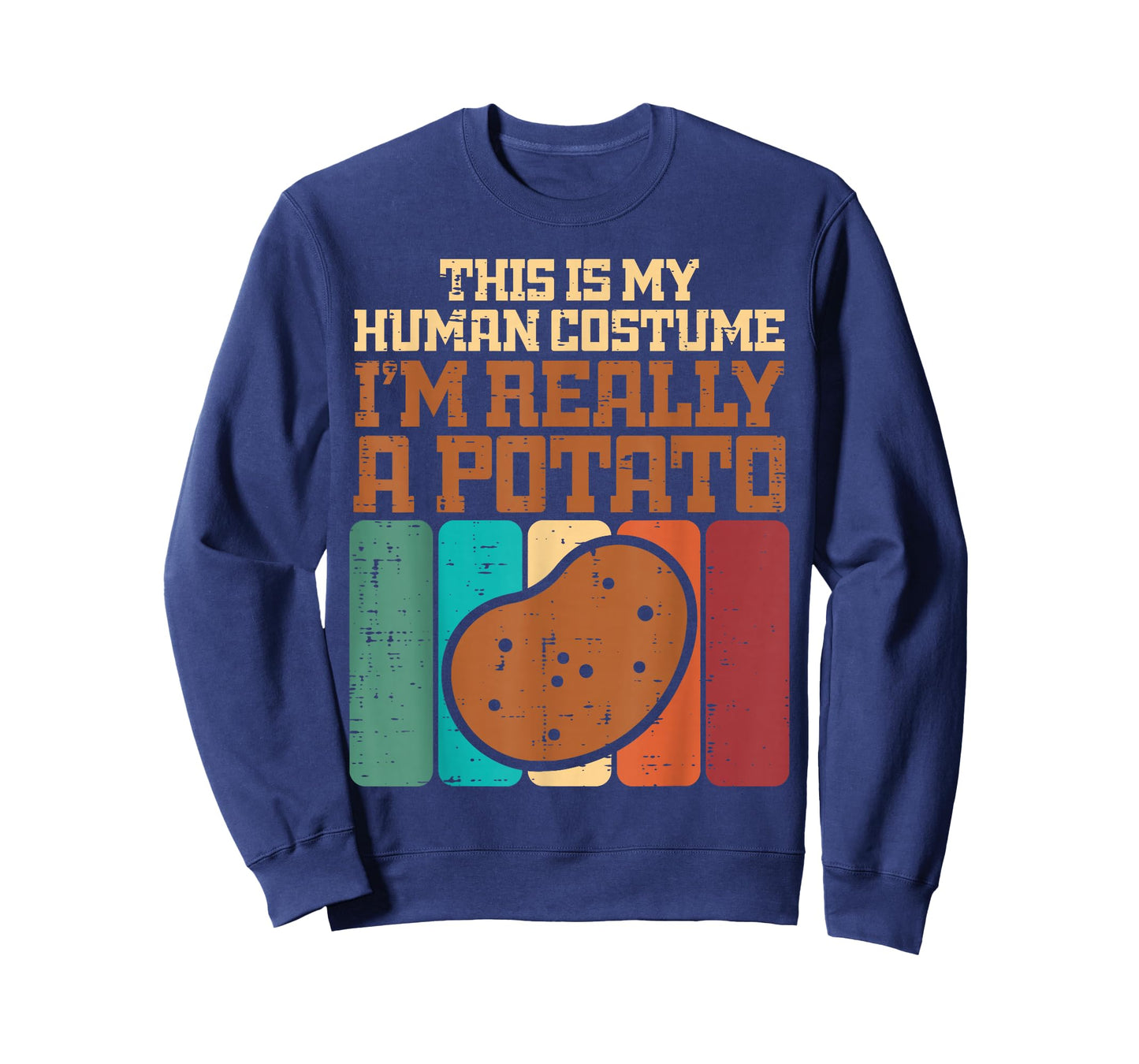 My Human Costume Im A Potato Funny Halloween Men Women Kids T-Shirt