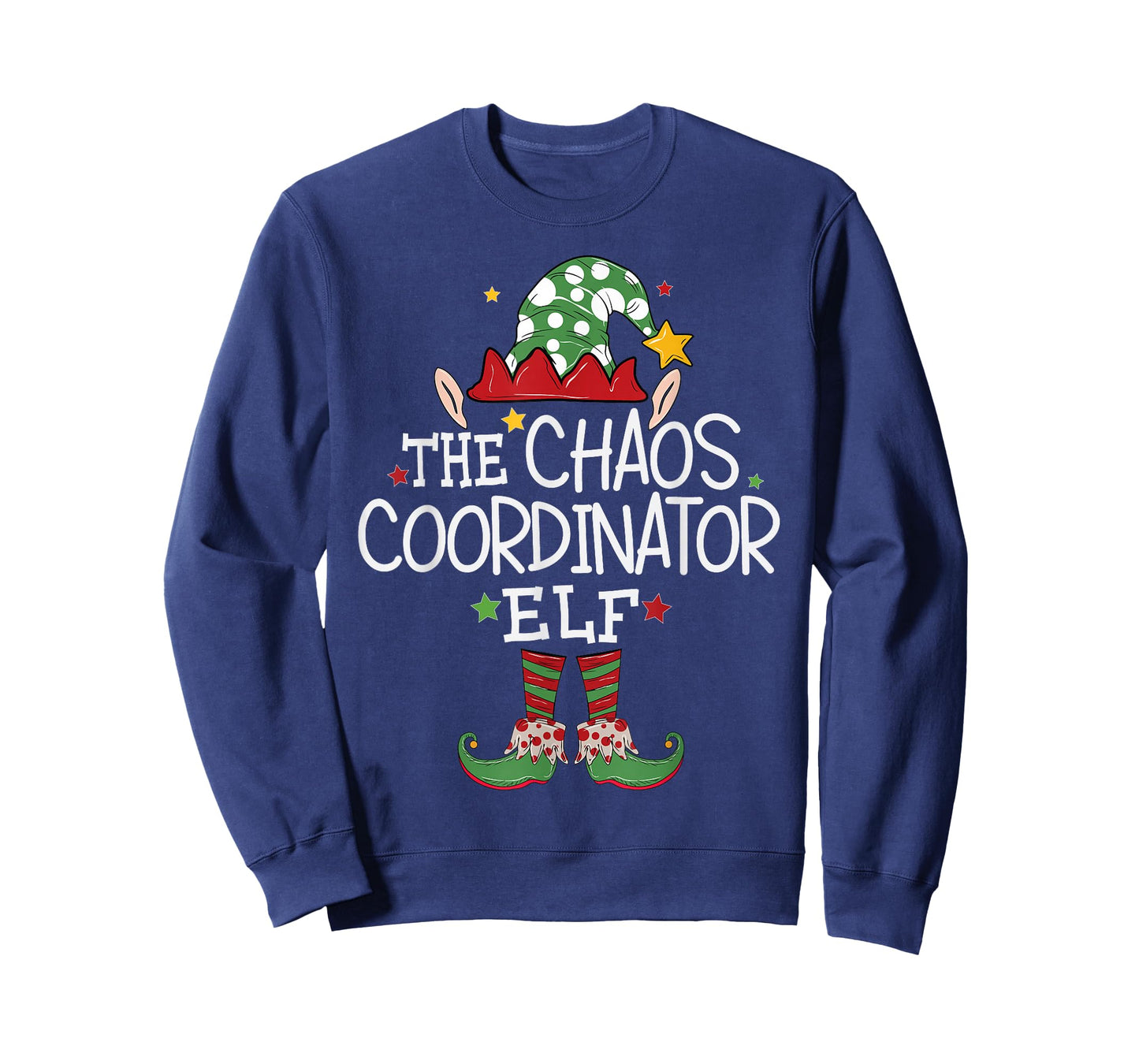 I'm The Chaos Coordinator Elf Funny Christmas Matching Elf T-Shirt