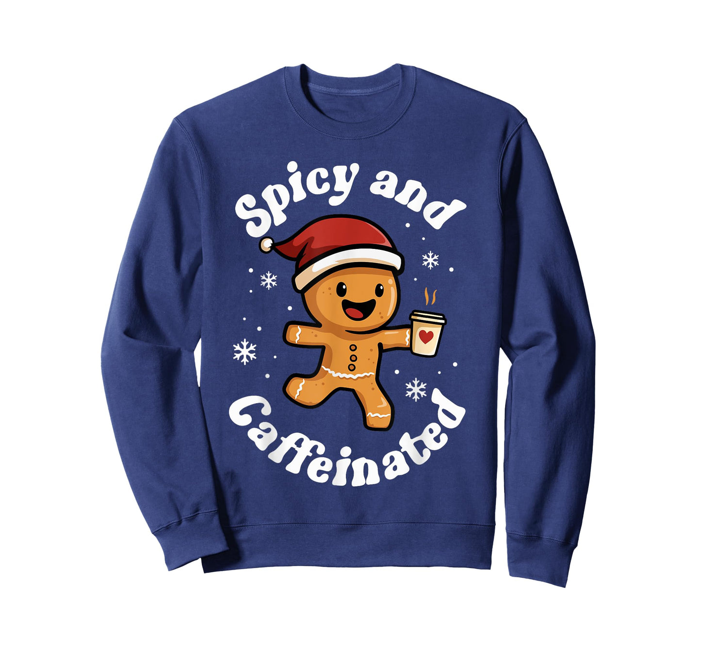 Spicy and Caffeinated Coffee Women Gingerbread Christmas T-Shirt