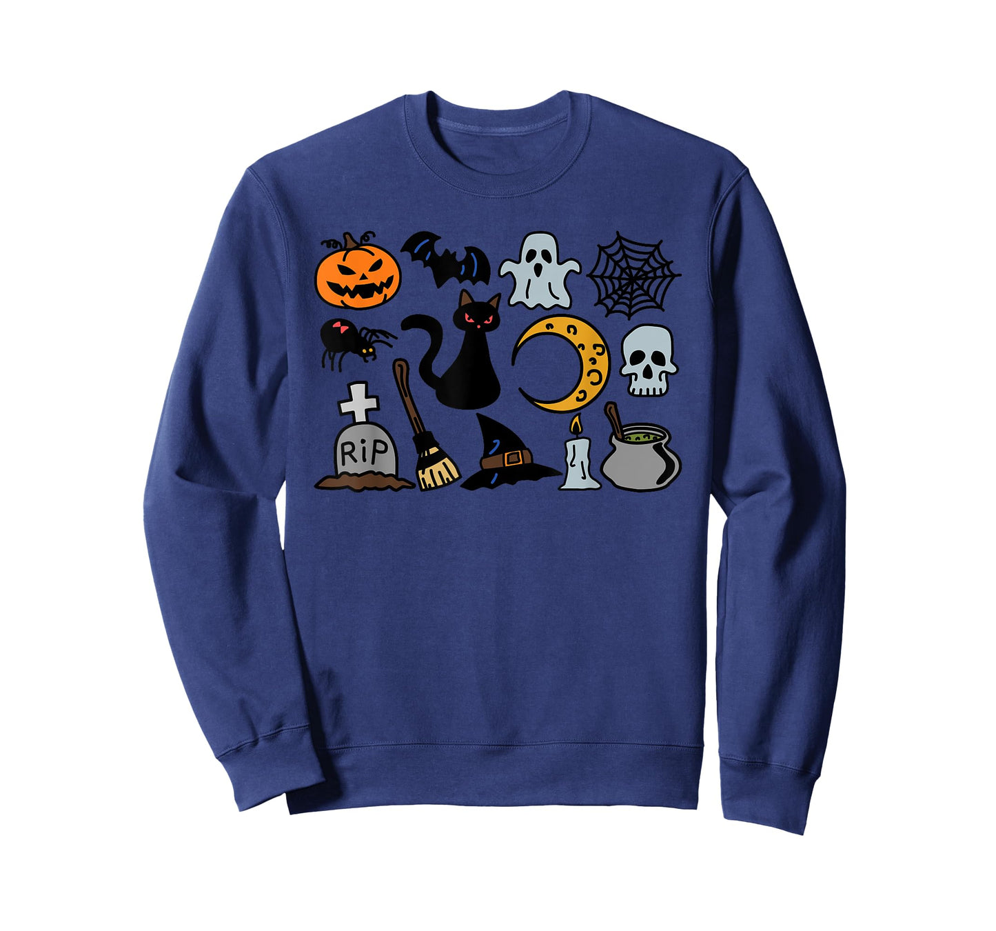 Halloween Jack O'Lantern, Bat, Cat Ghost Moon Spider T-Shirt