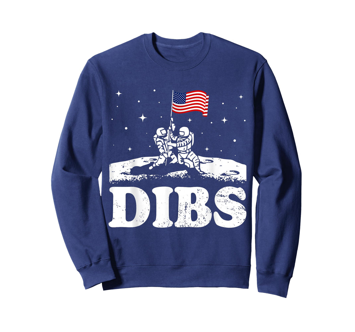 Funny Moon Landing Dibs Astronaut Patriotic T-Shirt