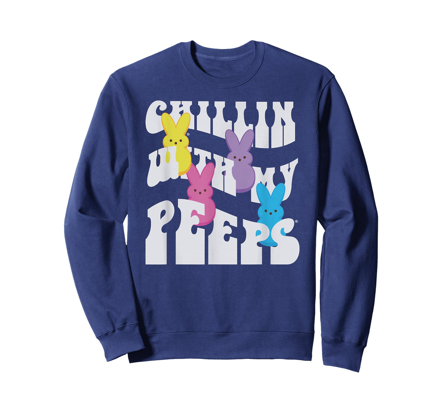 Peeps Easter Chillin' With My Peeps Groovy Group T-Shirt