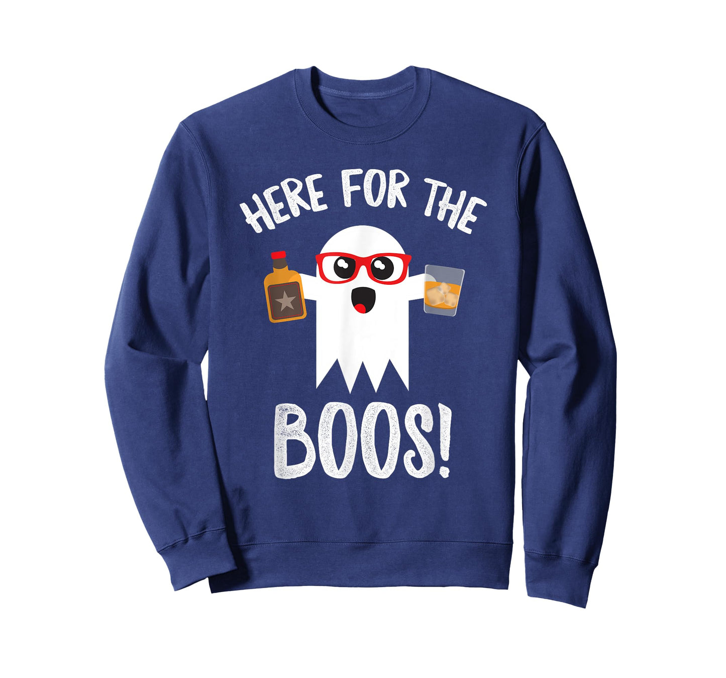 Here For Boos Cute Halloween Shirt Funny Whiskey T-Shirt