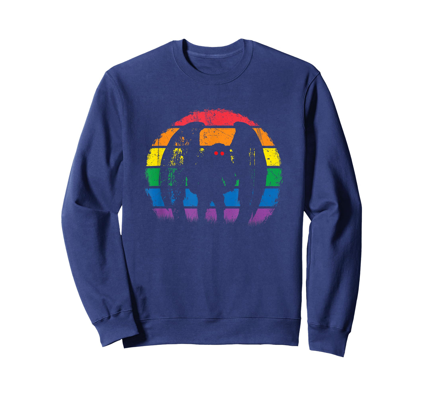 Mothman - Retro Rainbow, Colorful Cryptid T-Shirt
