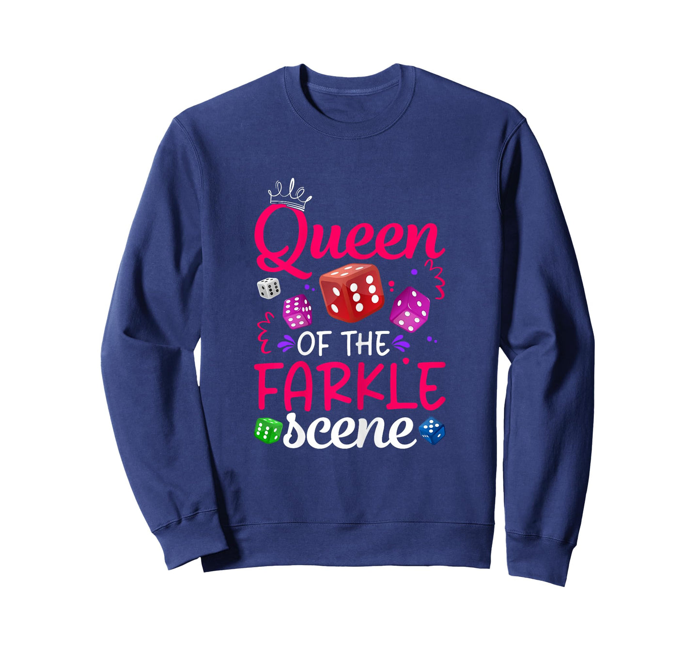 Queen Of The Farkle Scene Funny Farkle player Women T-Shirt