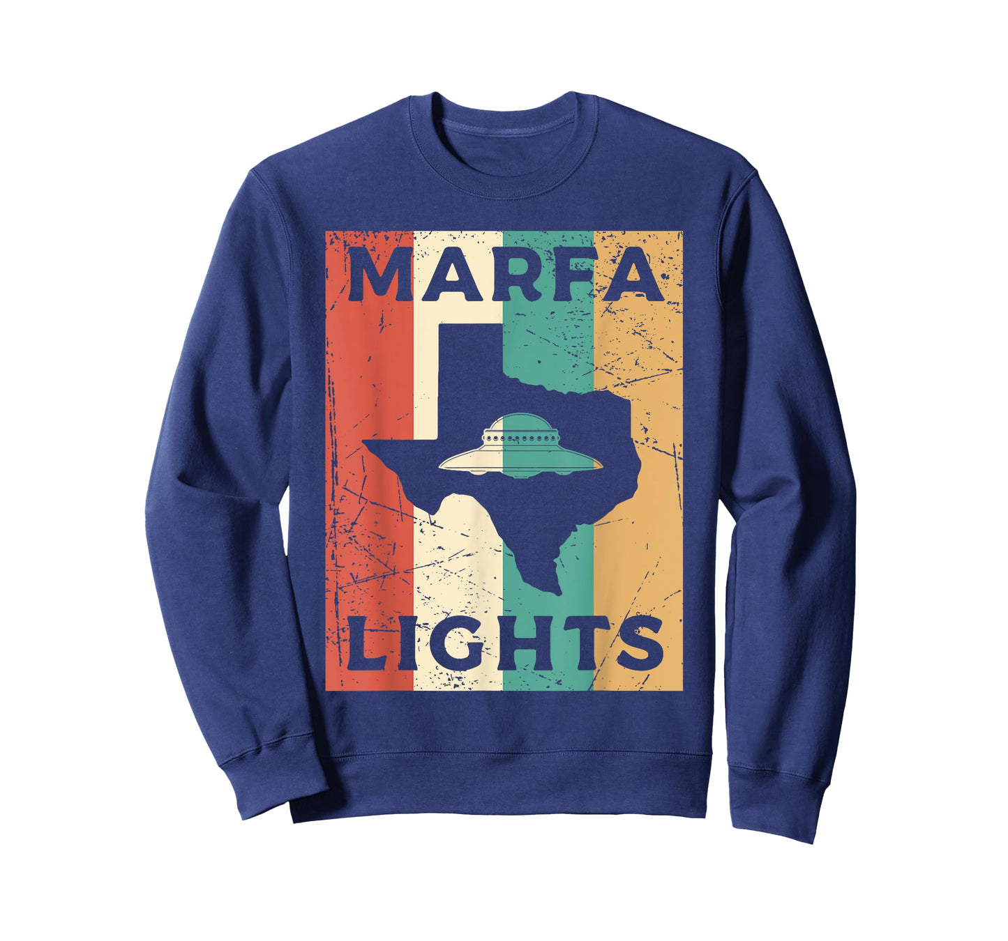Marfa Lights UFO Eighties Texas UFO T-Shirt