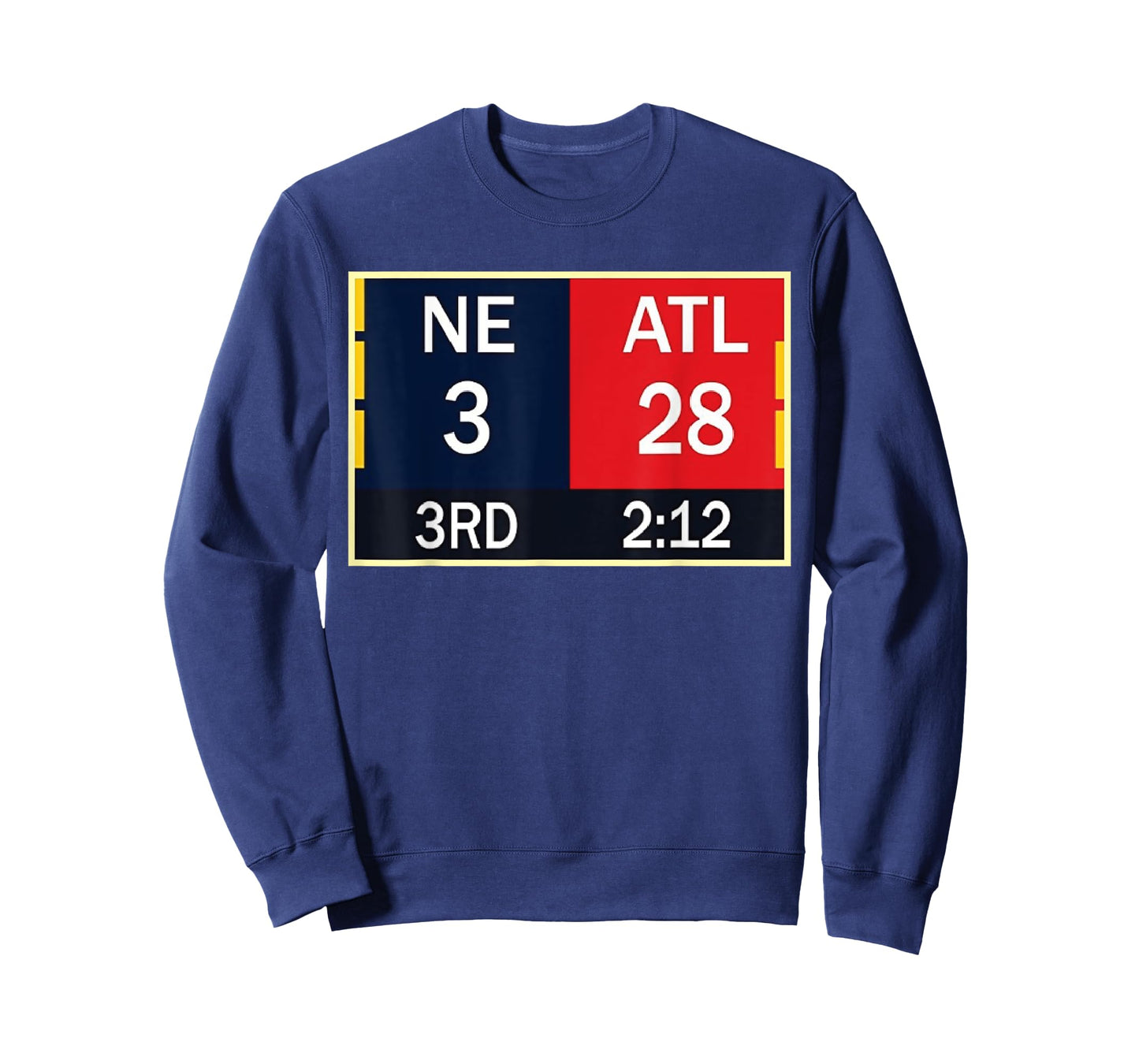NE 3 ATL 28 Final T-shirt 2 Sides 1 Game T-Shirt