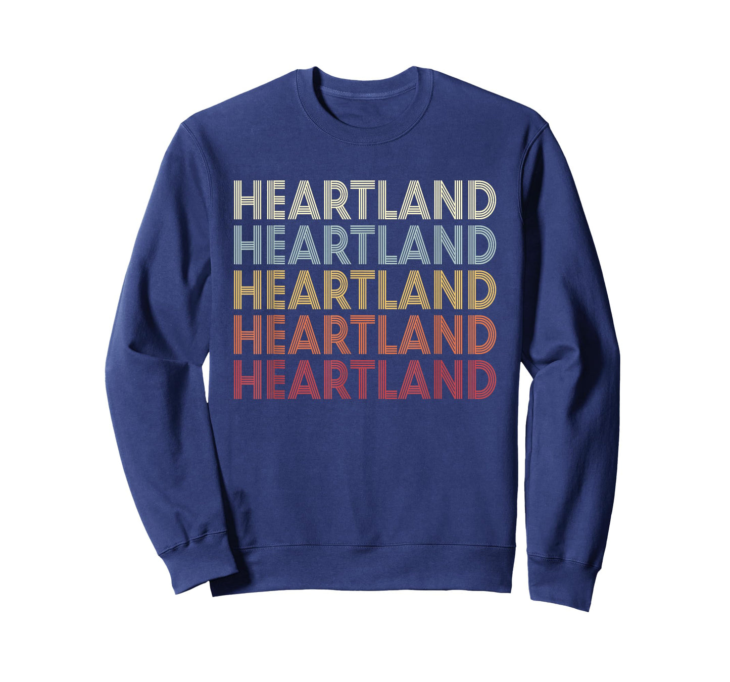 Heartland Texas Heartland TX Vintage Text T-Shirt - Black - Women's Small - Cotton Blend - Short Sleeve - Classic Fit - Unisex - Novelty T-Shirt