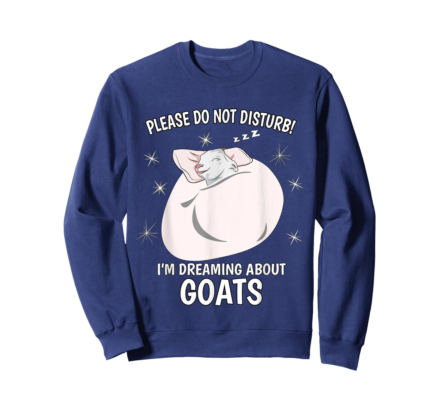 Goat Sleeping Shirt PJ Top I'm Dreaming About Goats T-Shirt