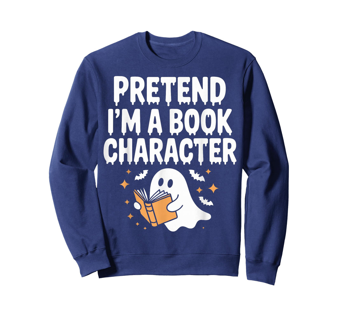 Pretend I'm A Book Character Costumes Kids Halloween Ghost T-Shirt