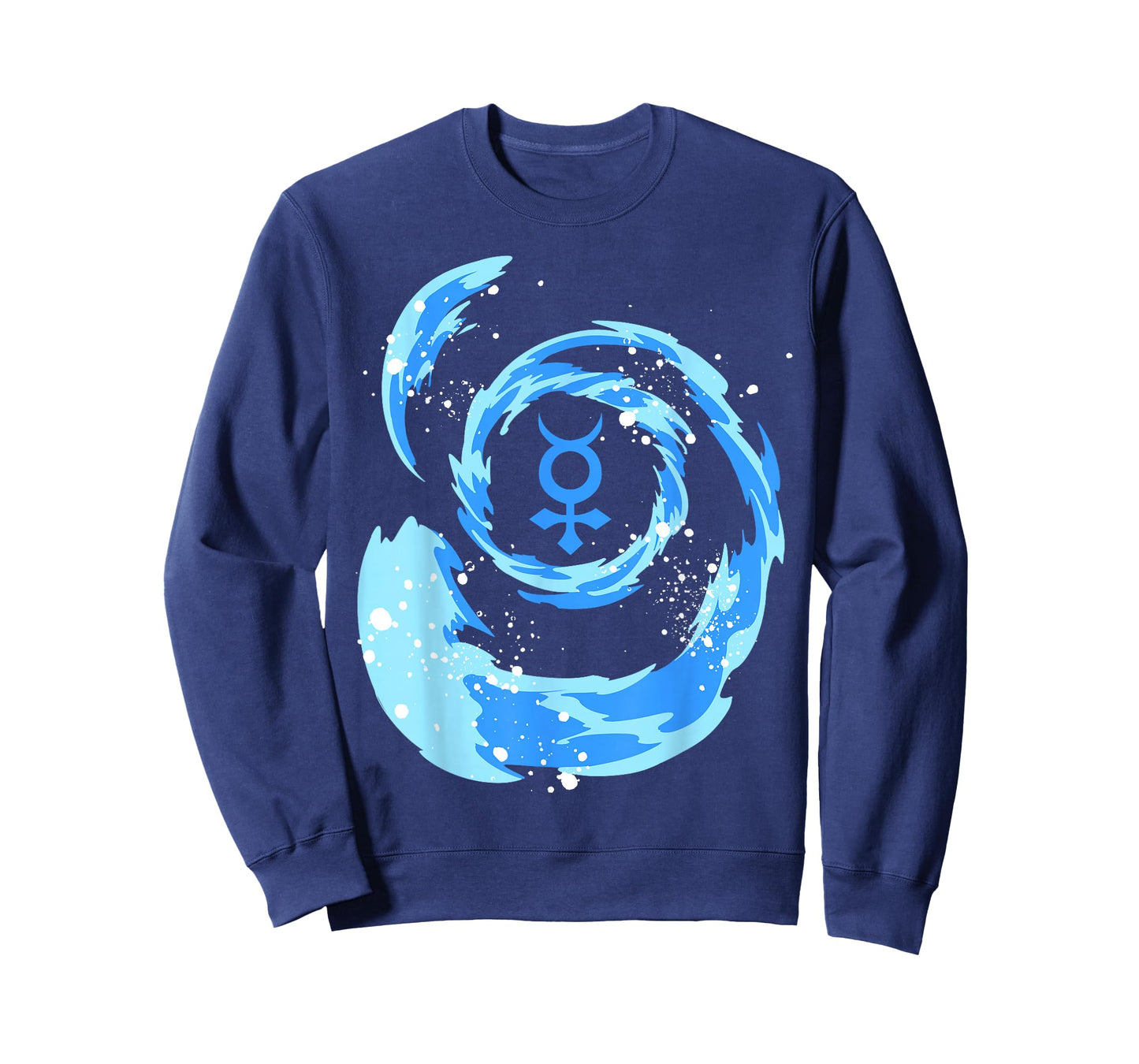Sailor Anime Water Tsunami Mercury Star Symbol H2O Kawaii T-Shirt