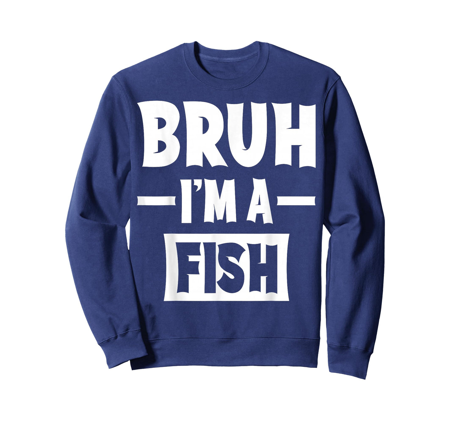 Bruh I'm A Fish Funny Lazy Halloween Costume Party T-Shirt