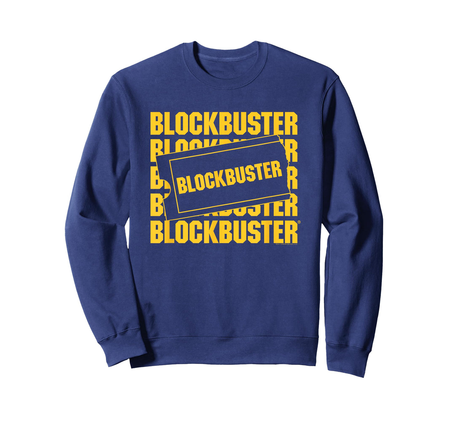 Blockbuster Repeating Logo with Ticket T-Shirt