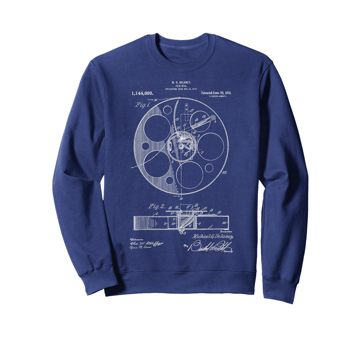 Film Roll Patent Vintage Retro Filmmaker Gift Film T-Shirt
