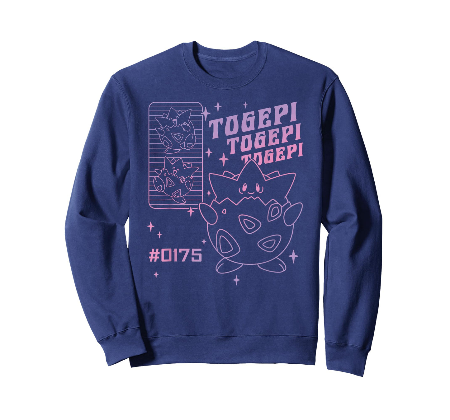 Pokémon Togepi Vintage Gradient Line Art T-Shirt