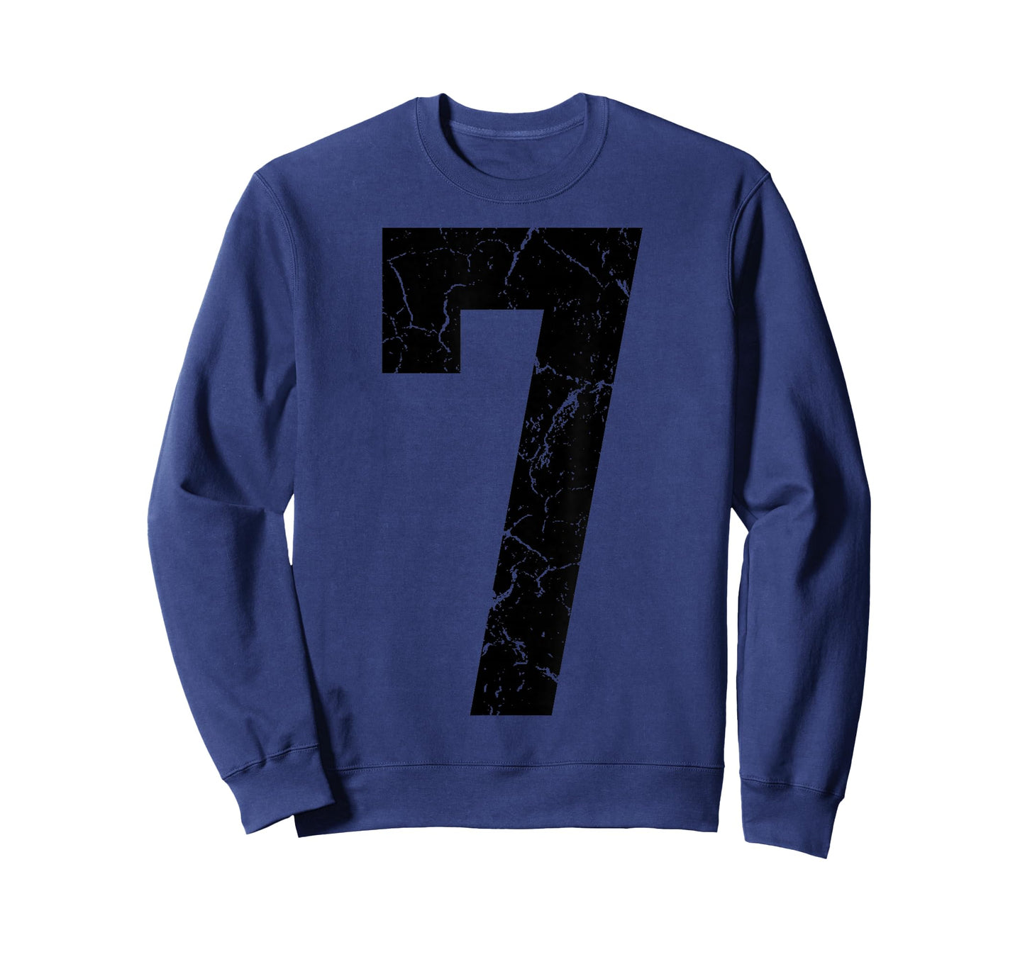 Big Black Number 7 Jersey Player Uniform #7 Fan T-Shirt