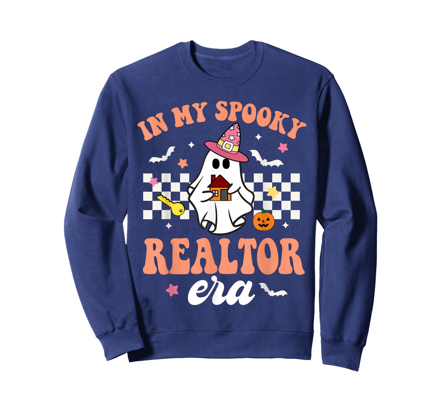 Groovy In My Spooky Realtor Era Ghost Funny Halloween T-Shirt