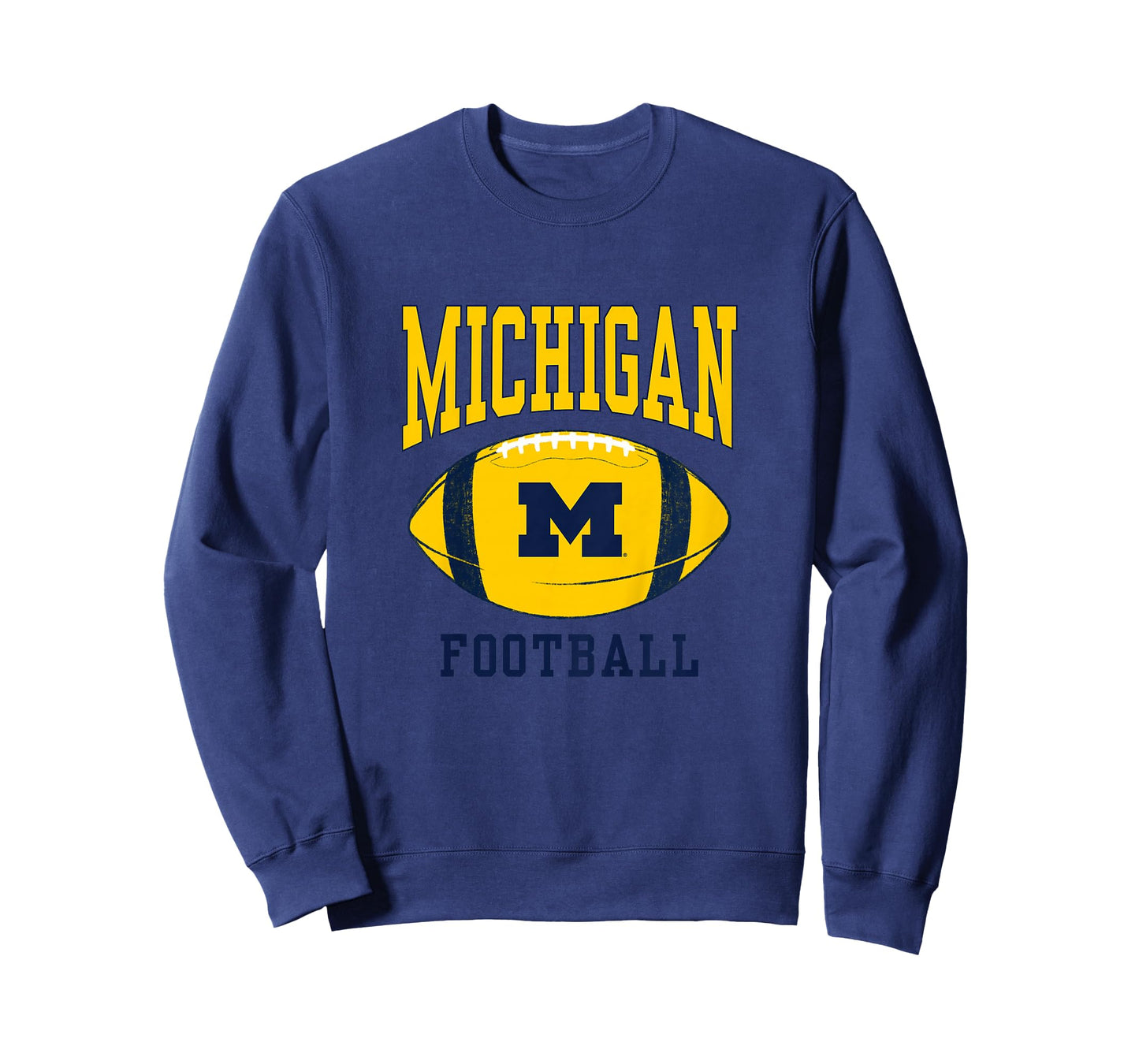 Kids University of Michigan Wolverines U of M Football Ball T-Shirt