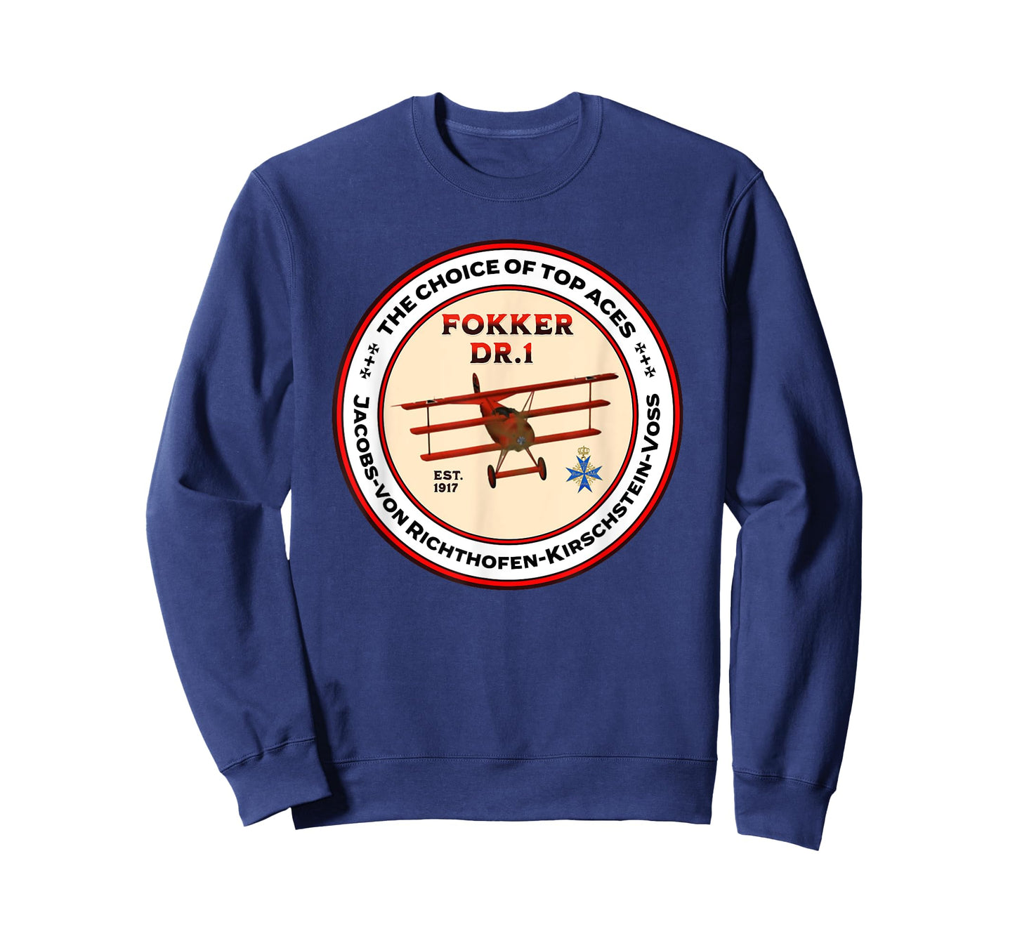 Fokker DR1 Triplane WW1 Fighter Plane Choice Of Top Aces T-Shirt