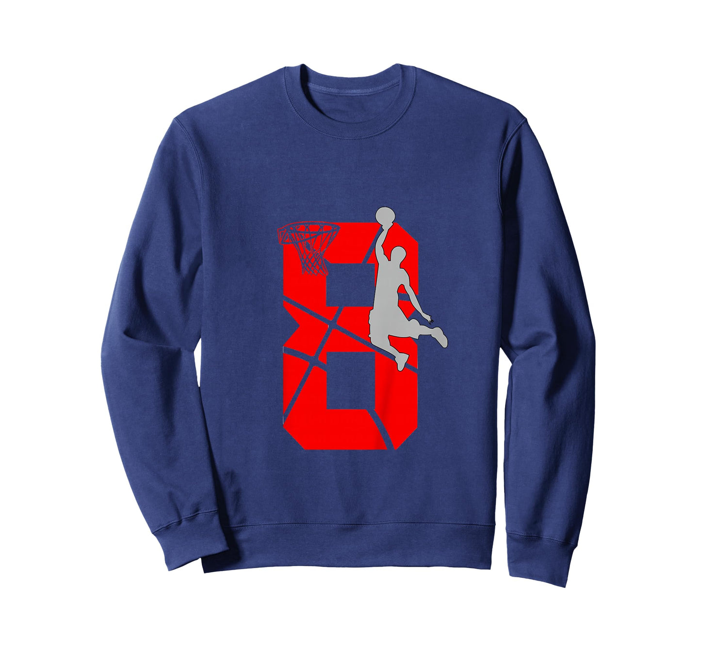 8 Year Old 8th Basketball Birthday PartyTheme Boys Girls T-Shirt