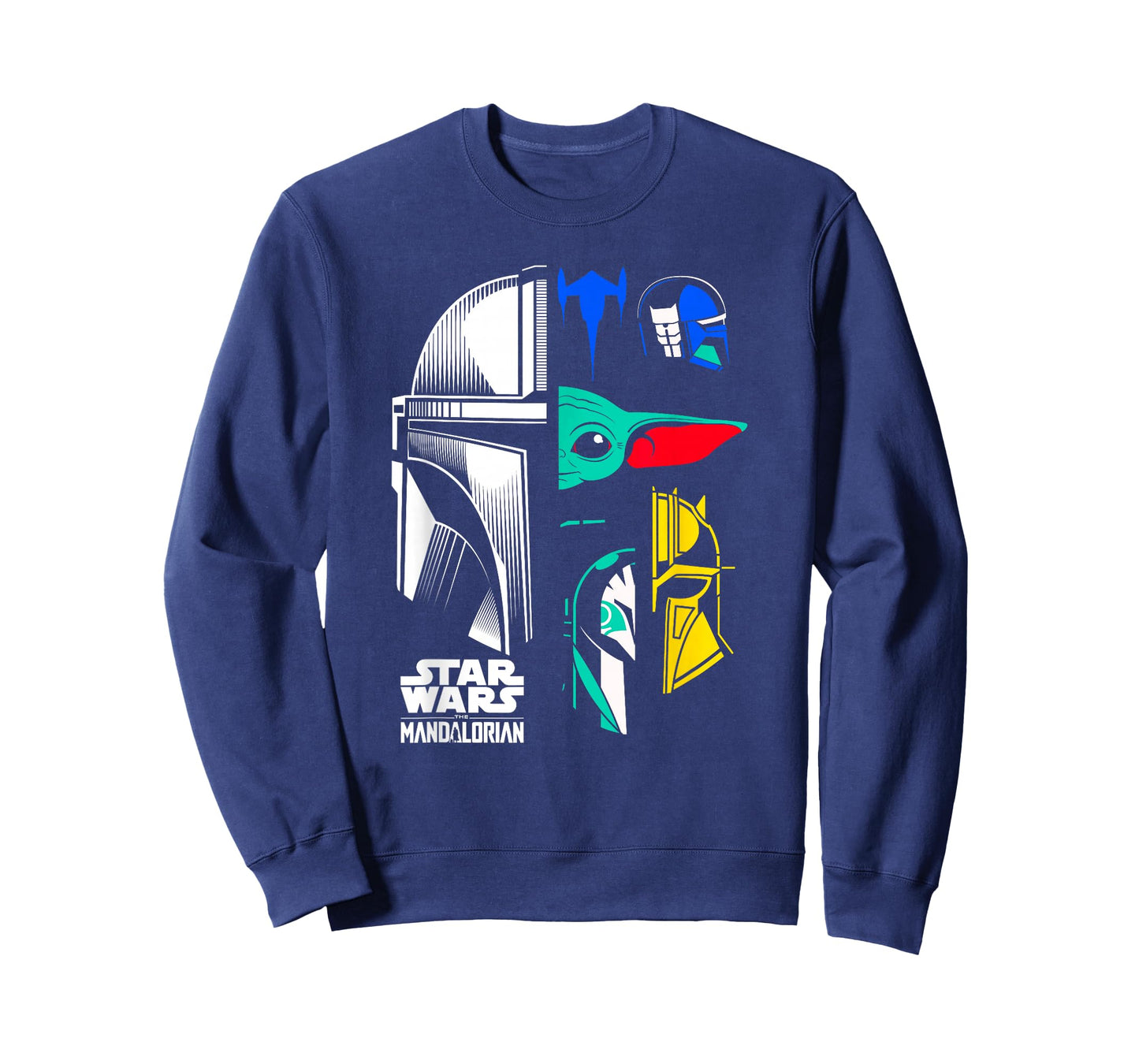 Star Wars: The Mandalorian Color Block Helmet Pop Icons T-Shirt