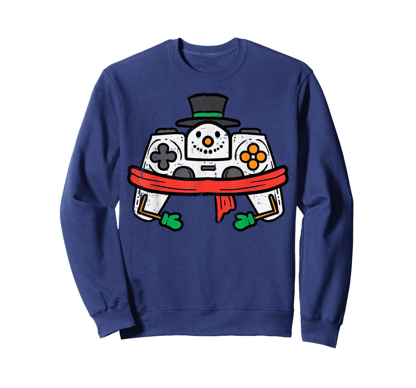 Christmas Snowman Gamer Controller Xmas Gaming Men Boys Kids T-Shirt