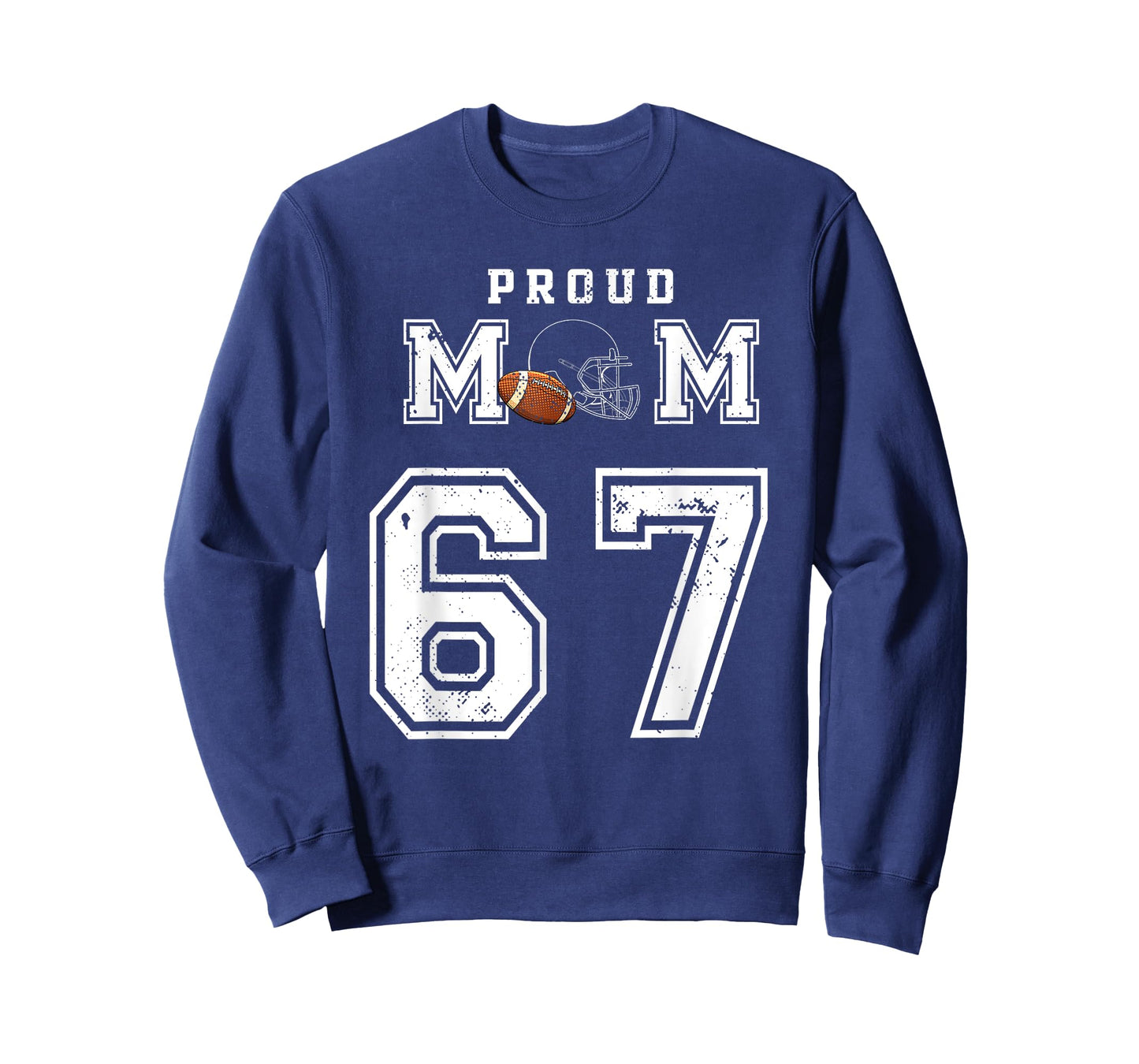 Custom Proud Football Mom Number 67 Personalized For Women T-Shirt