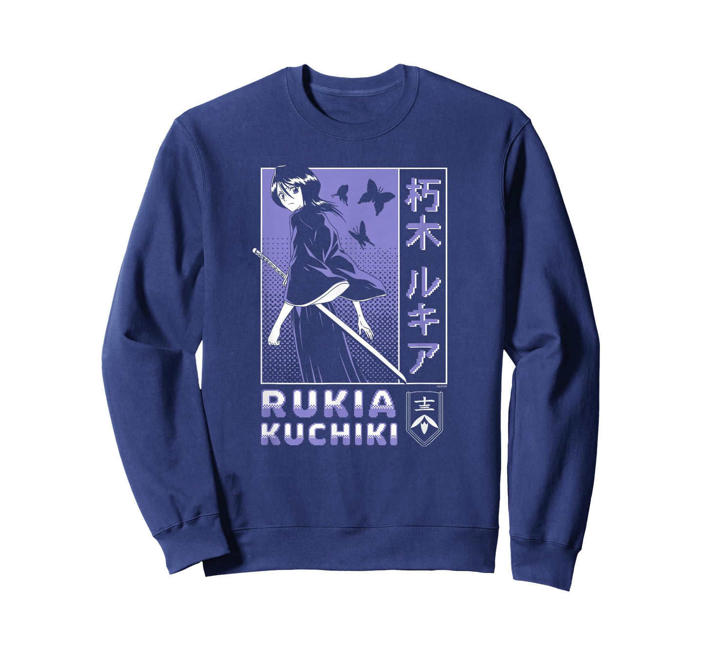 BLEACH Rukia Kuchiki Pixelated Background Anime T-Shirt