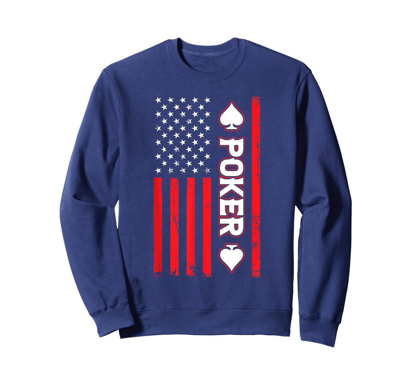 Funny Poker American Flag USA Casino Play Card Gambler Poker T-Shirt for Women Men