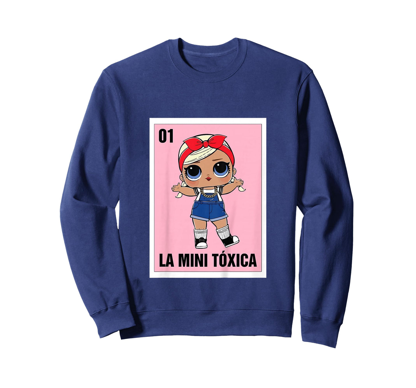 La Mini Toxica Mexican Bingo Card Game Spanish Baby Girl T-Shirt