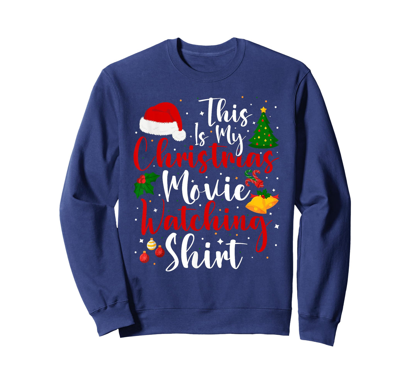 Funny This Is My Christmas Movie Watching Family Matching T-Shirt