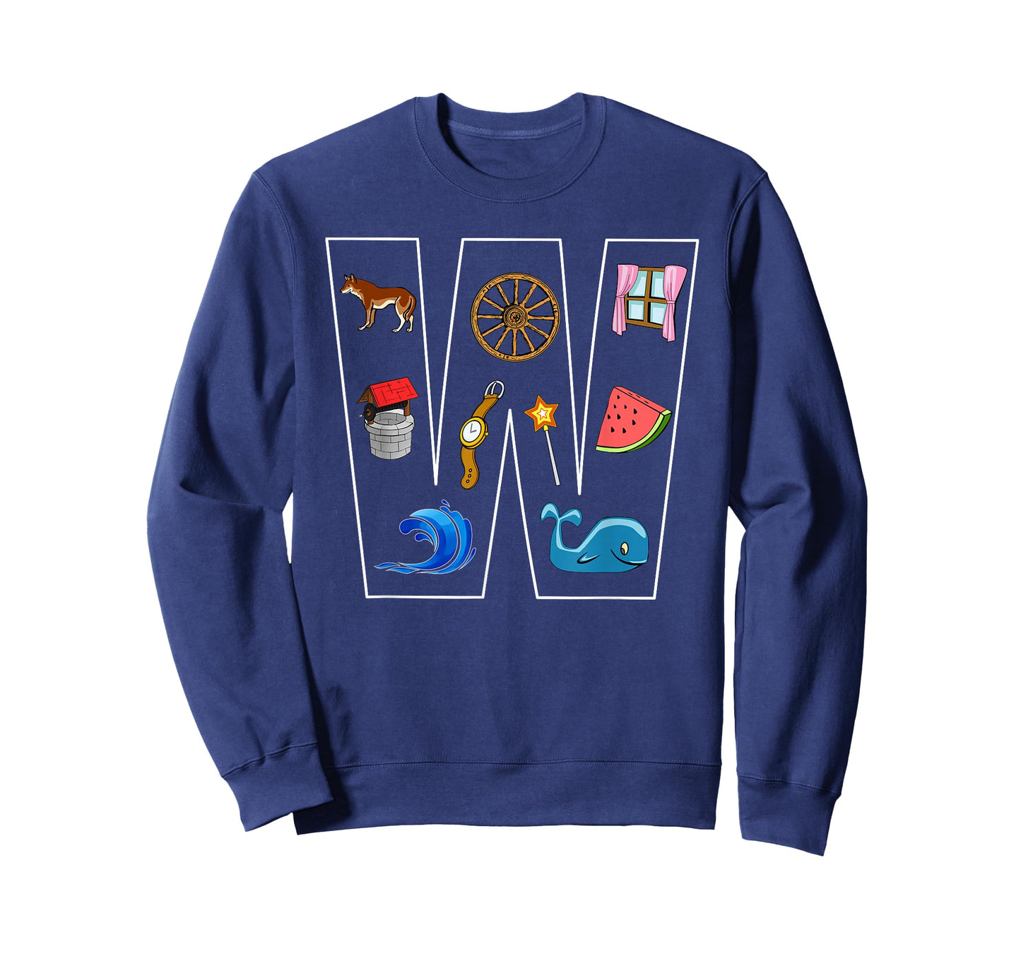 Alphabet Letter W Phonics Objects That Start With W Shirt T-Shirt