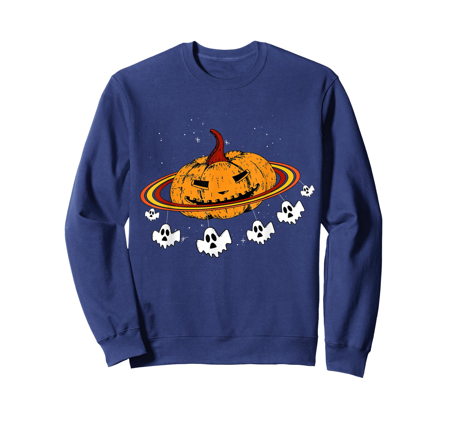 Pumpkin Planet Space Ghost Costume Cool Halloween Gifts T-Shirt