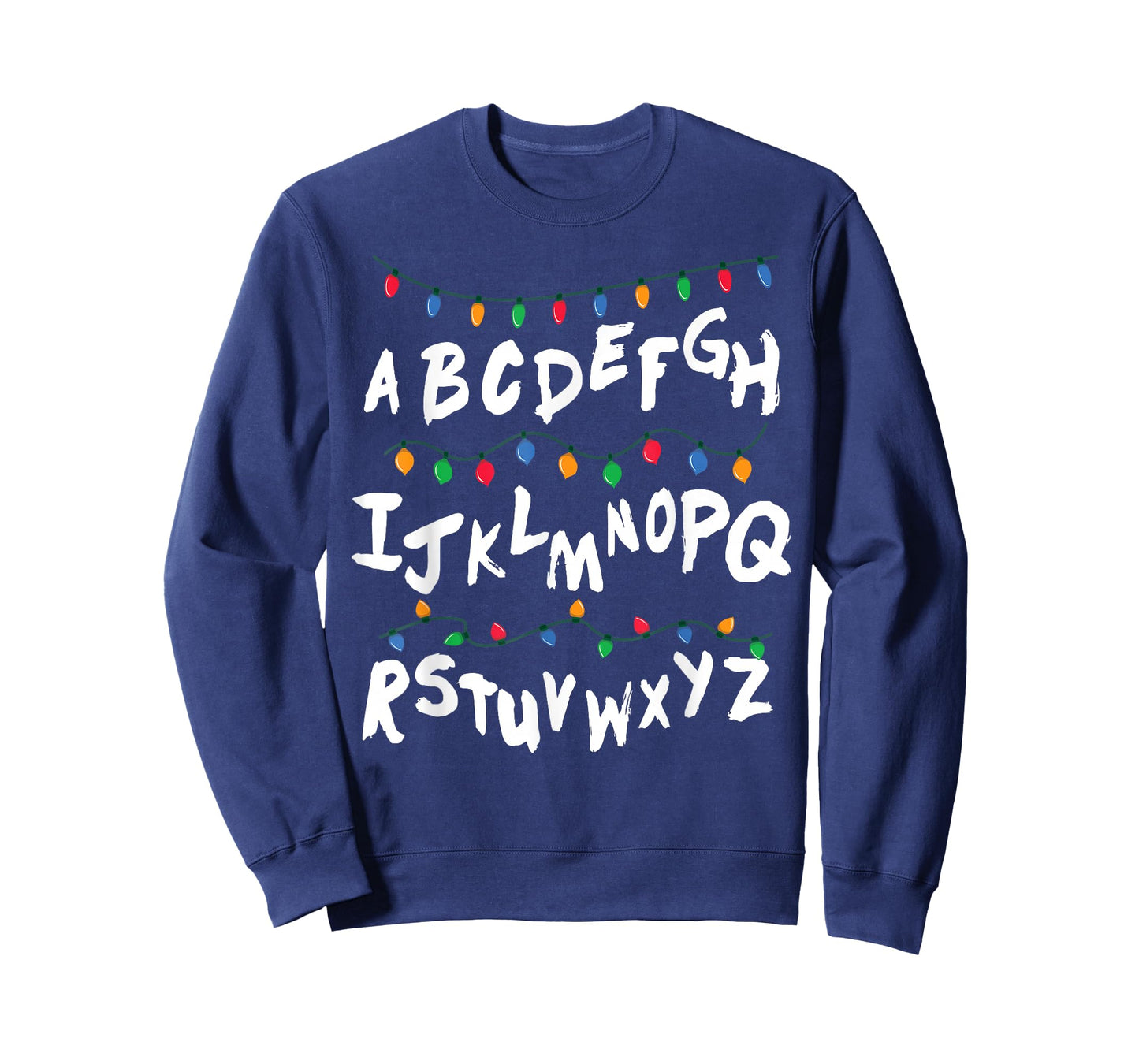 Alphabet Christmas Lights T shirt Stranger Tee Gift T-Shirt