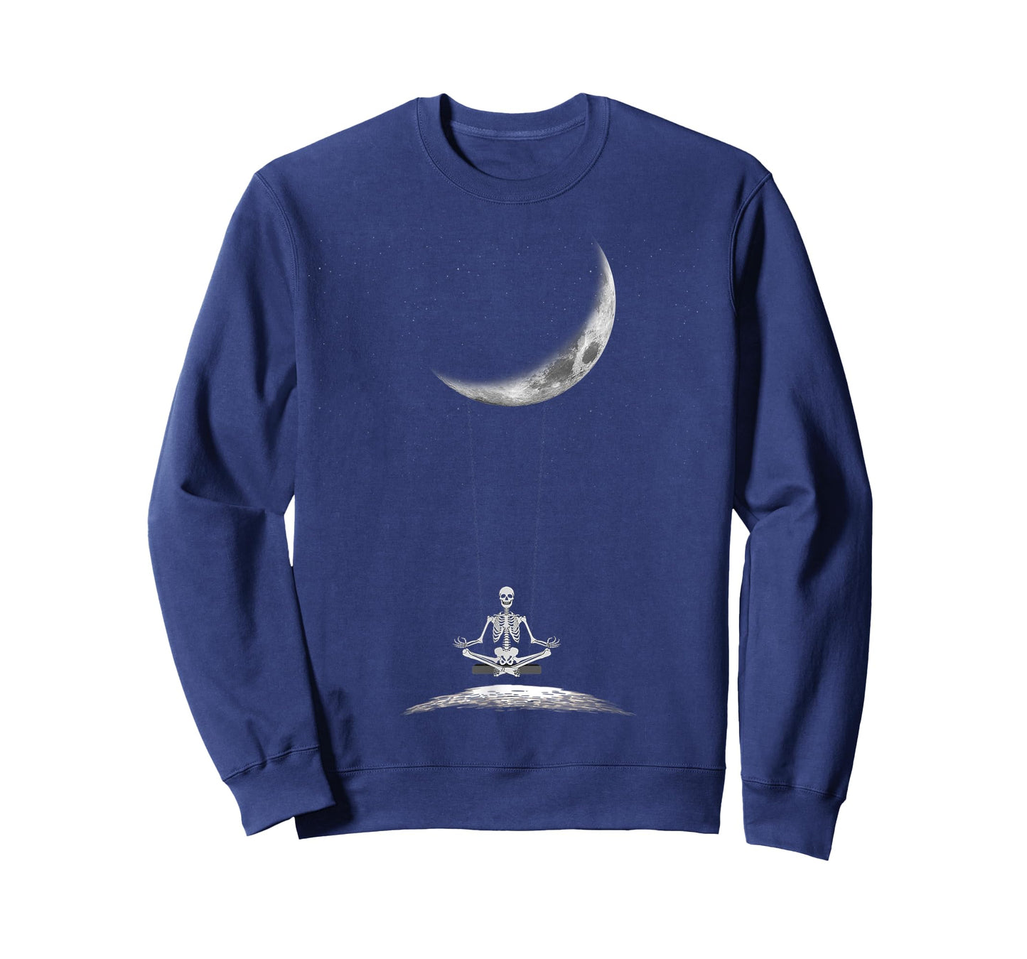 Yoga Skeleton On Moon Spooky Halloween for a Yoga Fan T-Shirt