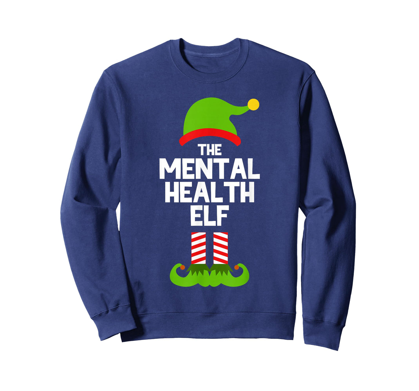 Funny I'm The Mental Health Elf Christmas Xmas T-Shirt