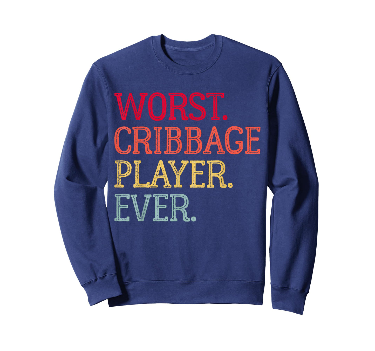 Worst Cribbage Player Ever Vintage Cribbage Board Game Pegs T-Shirt