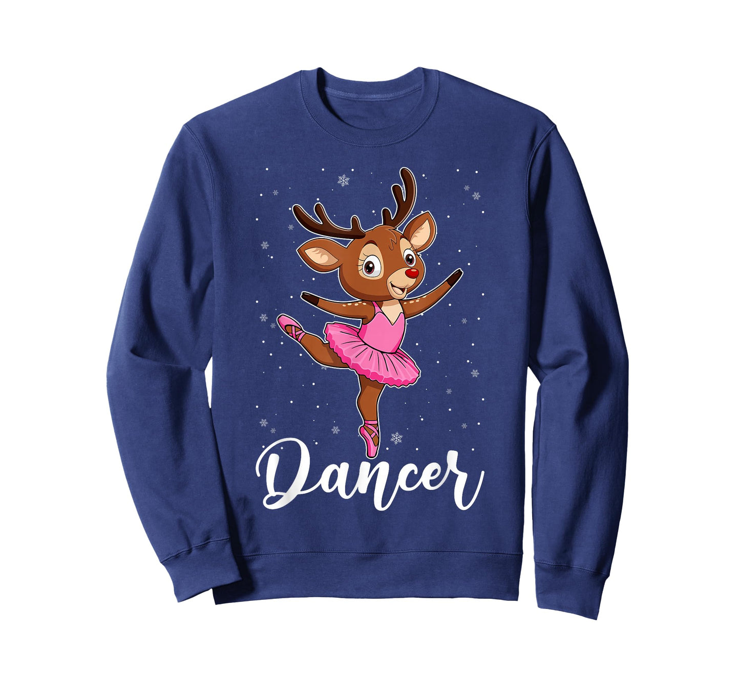 Ballet Dancer Reindeer Ballerinas Christmas PJS Women Girls T-Shirt