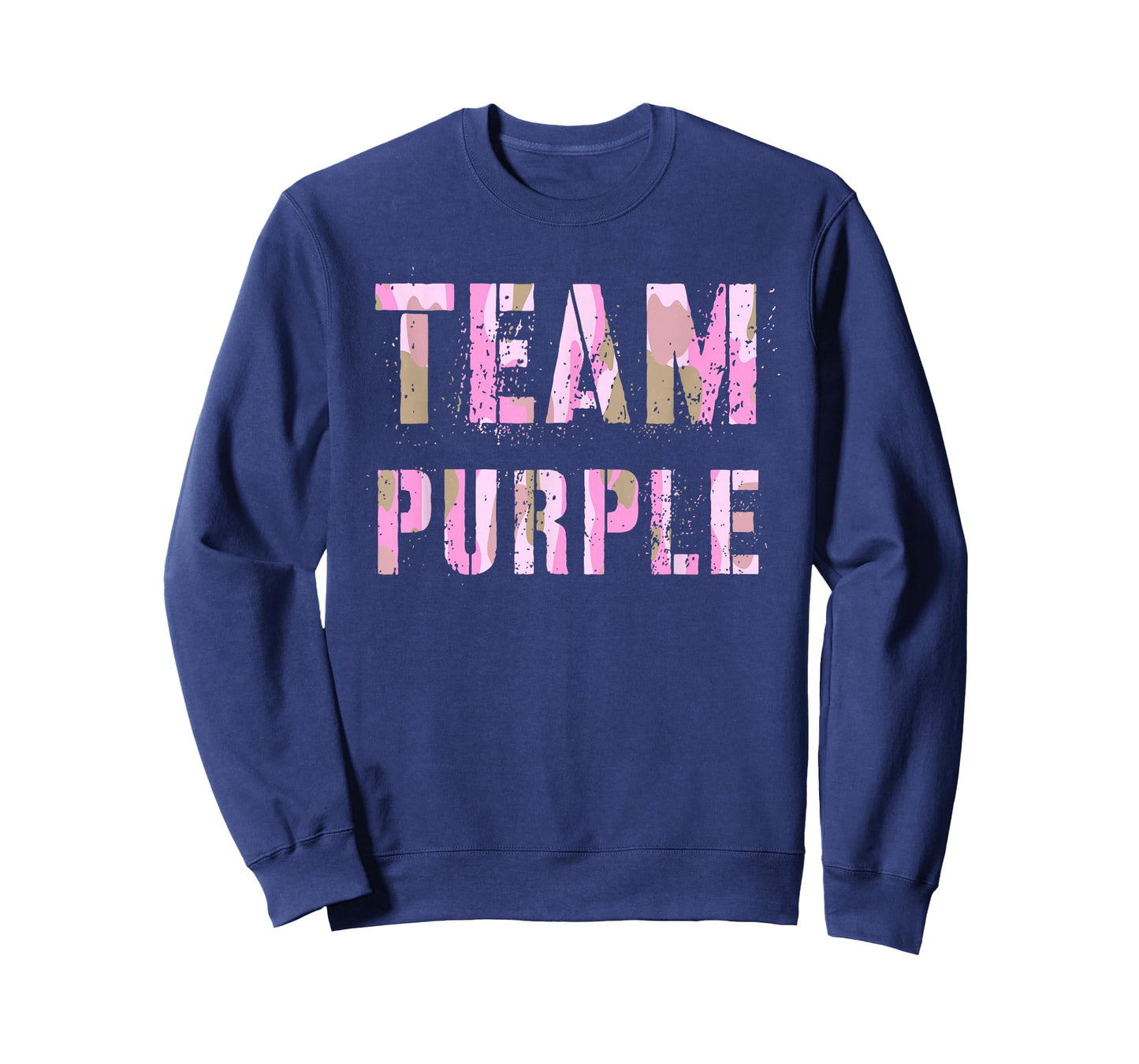 Vintage TEAM PURPLE Camo Summer Camp War Game Army Children T-Shirt