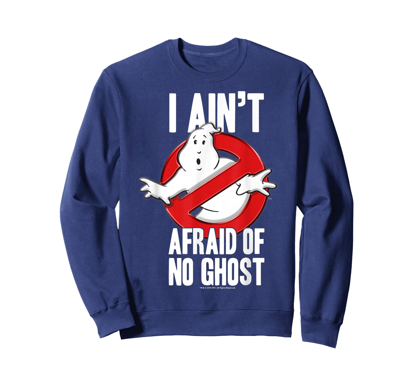 Ghostbusters I Ain't Afraid Of No Ghost Bold Text T-Shirt