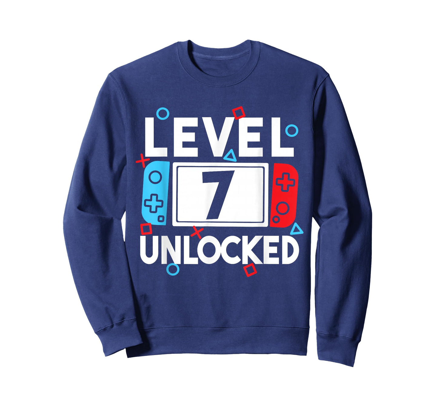 Level 7 Unlocked Gamer 7th Birthday Video Game Boys T-Shirt